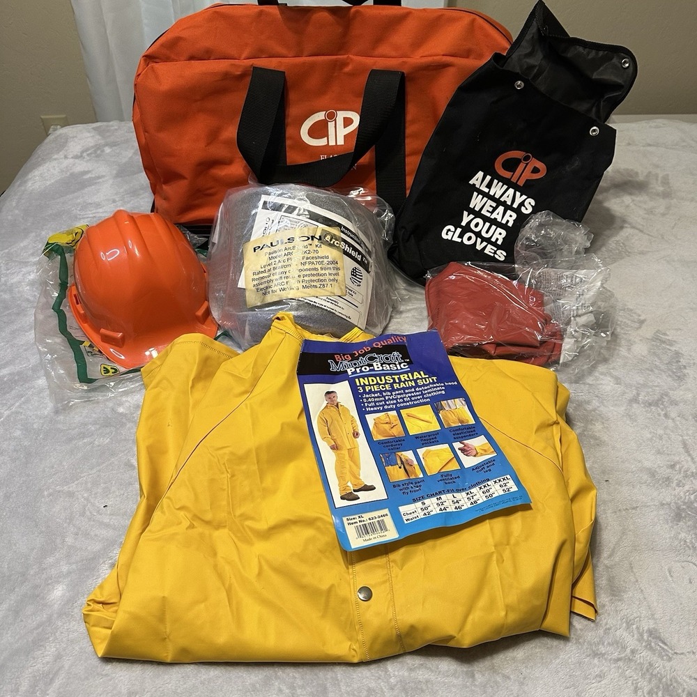 CIP‎ Flash Protection Kit w/ Paulson Electric Arc Safety Face Shield & Hard Hat